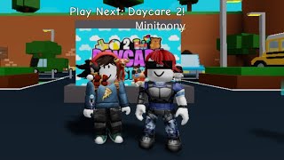 roblox daycare story with my bro but I got the secret ending