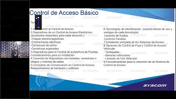 Curso Básico: Control de Acceso - Conceptos y Componentes - Curso Express SYSCOM