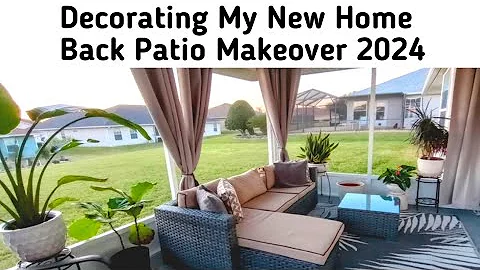 BACKYARD MAKEOVER/CREATING A COZY OUTDOOR RETREAT #newhome #outdoorliving #outdoorlivingspace