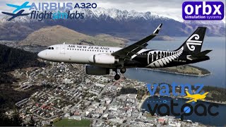 Vatsim Cross the Ditch - FSlabs A320 flight, Christchurch, Queenstown & Melbourne