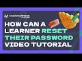 AcademyOcean LMS: How can a learner reset their password video tutorial