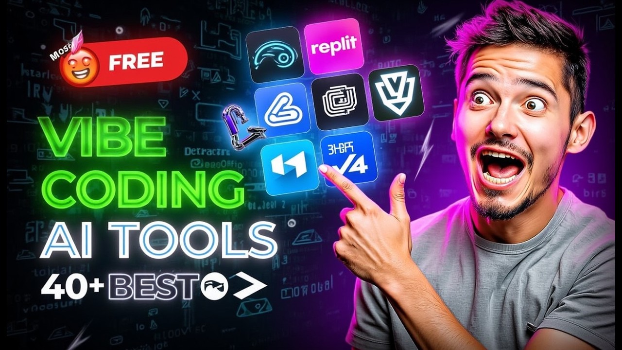 40+ BEST Vibe Coding AI Tools to Build Apps in Minutes - YouTube