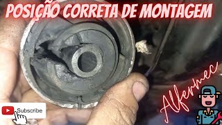 POSIÇÃO DE MONTAGEM BUCHA  COXIM INFERIOR PEUGEOT 206 1.4