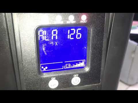 UPS 3KVA error code FAL 126 and can not turn on fixed part1