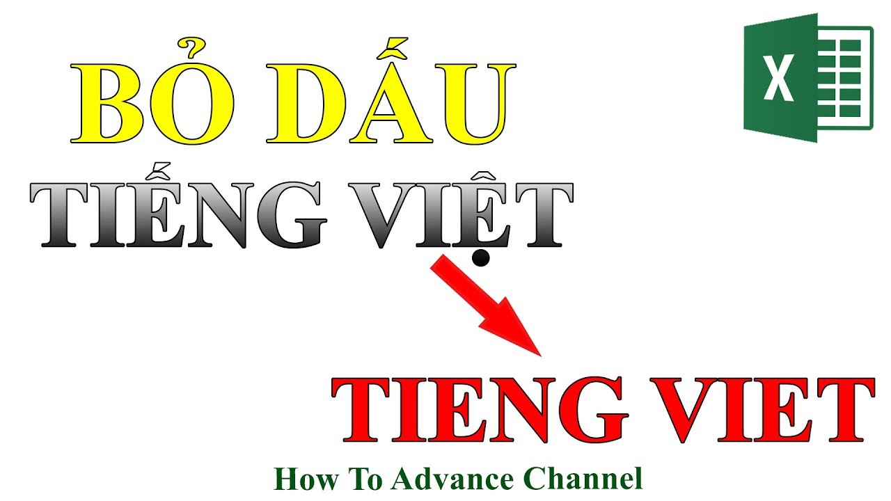Cách Bỏ Dấu Tiếng Việt Trong Excel Word