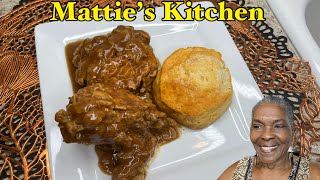 Southern Fried Rabbit Smothered in Gravy | Tender Fried Rabbit Recipe | Mattie’s Kitchen