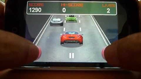 CarHero - iPhone retro car game created using windows sdk DragonfireSDK available on AppStore