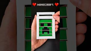 DIY Minecraft Creeper &amp; Pig Paper Card Hack 💚🎮 Easy Magic Trick ⚡ #minecraft #diy #papercraft