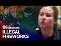 Teen Vandals Throw Illegal Fireworks Into The Street | Women On The Force | Real Responders