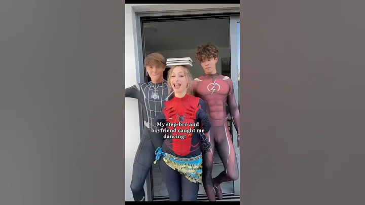 Dancing infront of my step-bro AND boyfriend 😨💕@svandyloveshorts #couple #boyfriend