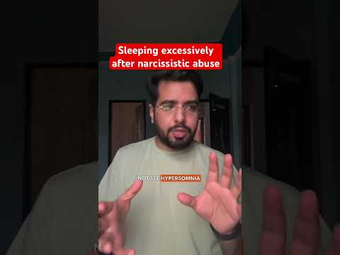 Sleeping excessively after narcissistic abuse