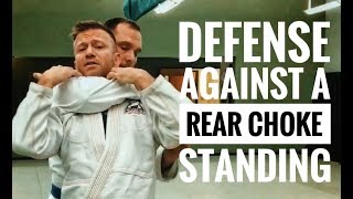 Jiu-Jitsu Self Defense from Standing Rear Choke