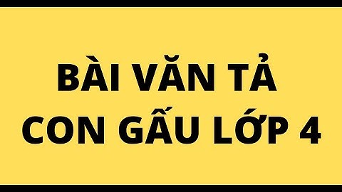 Bài văn tả con gấu xám lớp 4