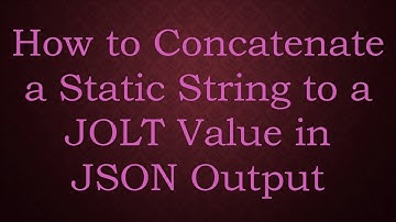 How to Concatenate a Static String to a JOLT Value in JSON Output