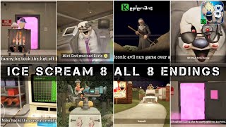 Ice Scream 8 all endings