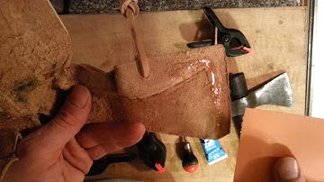 One Piece Leather Sheath for a Tomahawk - Part 3