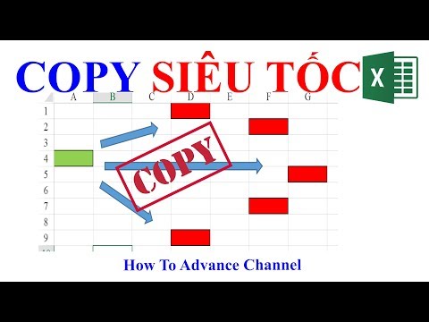 cách copy nhiều dòng trong excel