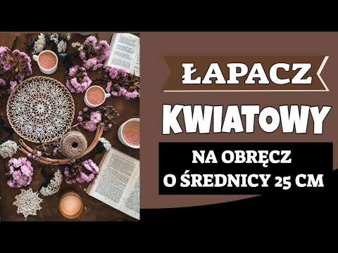 ŁAPACZ KWIATOWY NA OBRĘCZ O ŚREDNICY 25 CM