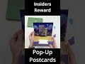 2 Packs of Pop Up Postcards – LEGO Insiders Reward #shorts