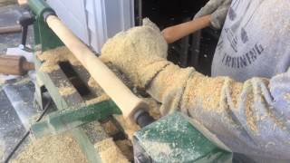 Wood Turning | Turning a Paper Towel Holder | Turn Wood Cheap! Wood Turning a counter top Paper Towel holder. I haven