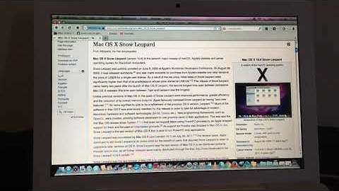 Accessing Wikipedia on Mac OS Snow Leopard (Dec 2020)