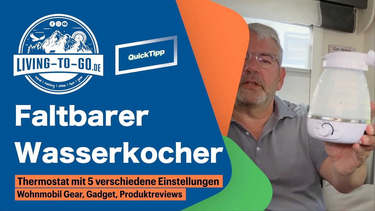 Faltbarer Wasserkocher fürs Wohnmobil. Mein neuer Elektrokocher kurz YouTube