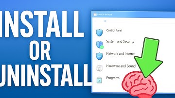 HOW TO INSTALL OR UNINSTALL APPLICATION SOFTWARE USING CONTROL PANEL! 🔥🧠 💻