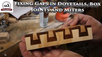 Fixing Gaps in Dovetails, Box Joints and Miters A Katz Moses Quick Tip