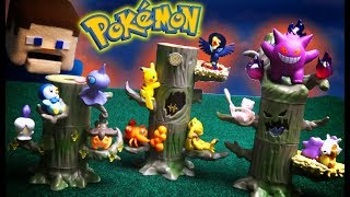 Pokemon HALLOWEEN Sword and Shield Forest RE-MENT Miniatures Set Unboxing