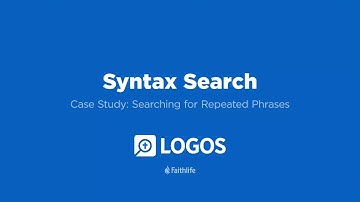 Syntax Search Case Study: Searching for Repeated Phrases