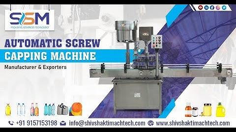 Edible Oil Pet Bottle Screw Capping Machine | Cap Sealing Machine Manufacturer from Ahmedabad