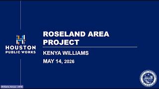 Virtual Community Meeting: Roseland Area Project