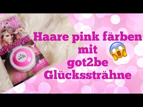 Haare Pink Farben Pinke Haare Got2be Gluckststrahne Haarkreide Rosa Testitasty Colovista Youtube