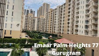 Emaar Palm Heights Sector 77 Gurugram Flat visit along with Emaar Palm Hills complete walkthrough