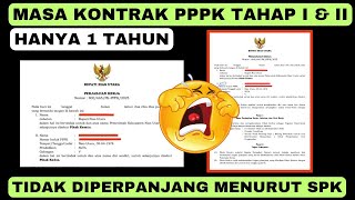 The PPPK Phase I & II Contract Period is Only 1 Year || Check the SPK Now