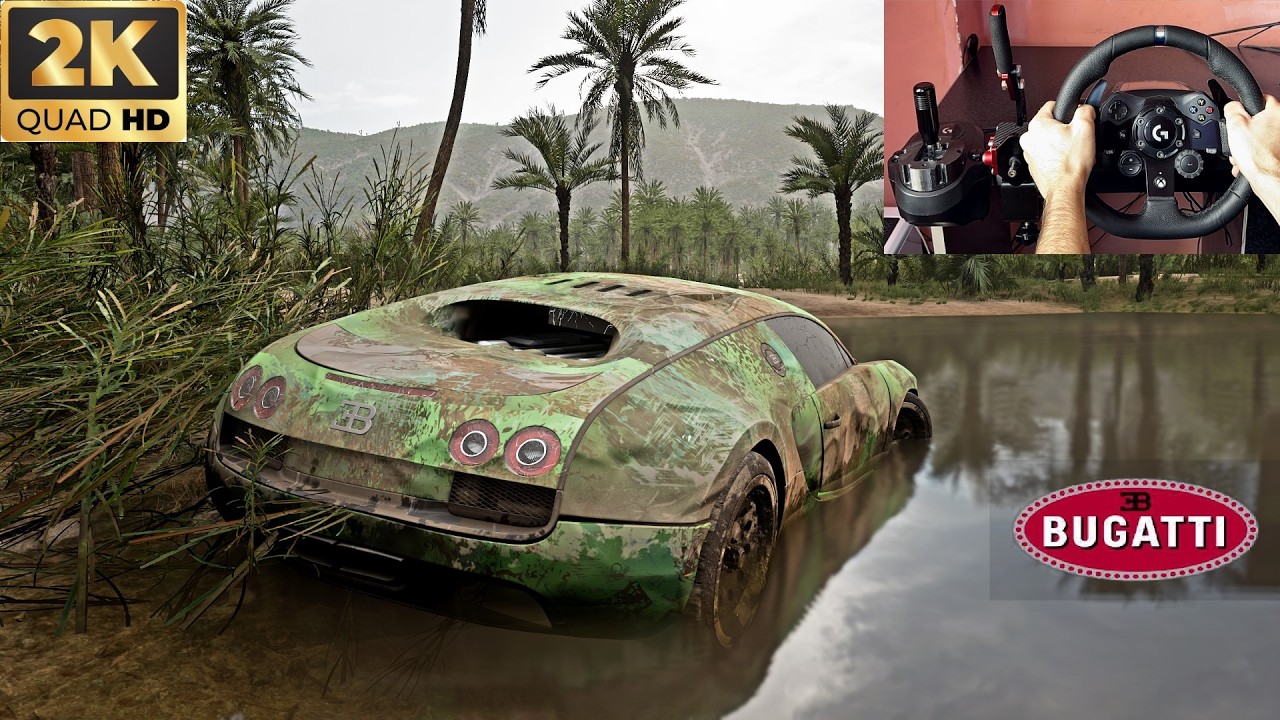 Rebuilding Bugatti Veyron | (1466HP) | Forza Horizon 5 Steering Wheel Gameplay