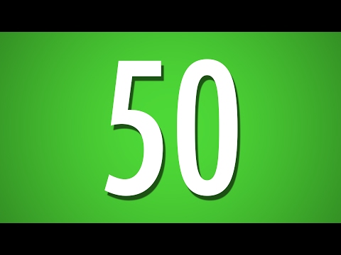 50 Second Countdown Timer - Green Background