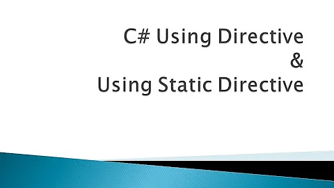 C# Using Directives