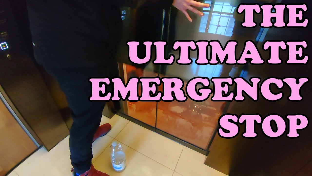 Very weird lifts + Extreme harsh emergency stop