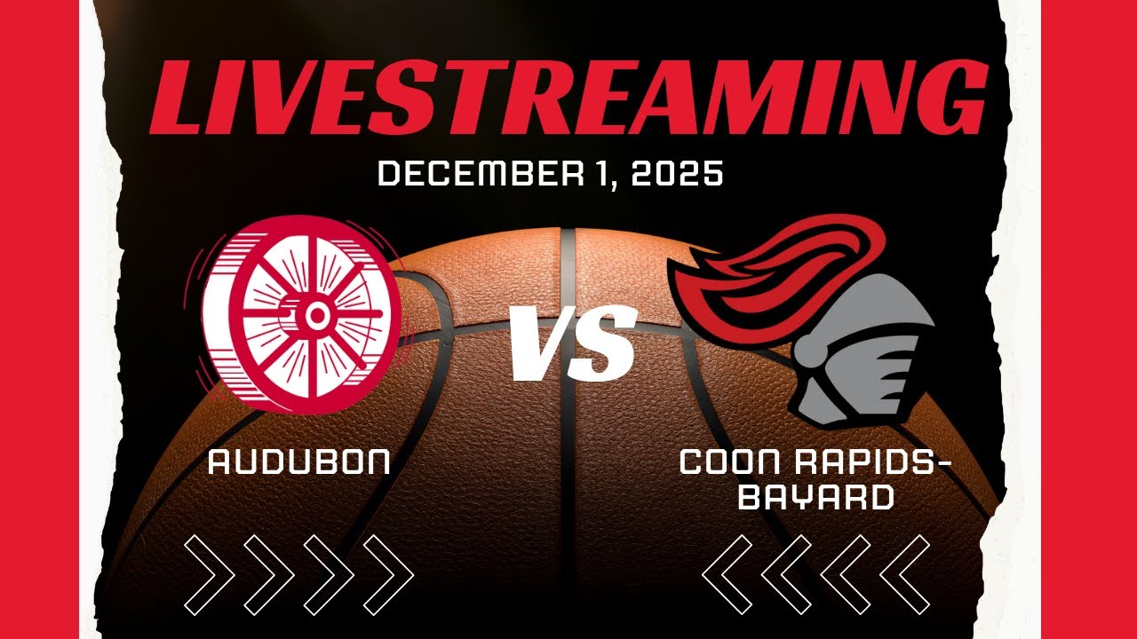 Livestreaming Girls High School Basketball: Audubon At Coon Rapids Bayard Basketball 12-1-25