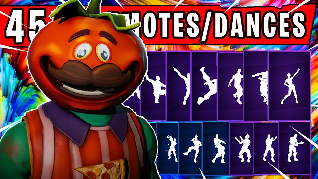 Fortnite "TOMATOHEAD" Skin Showcased with 45 Dances/Emotes | Fortnite Season 4