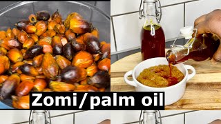 How To Make Palm Oil | 🇬🇭Zomi | Step By Step | Recipe | Lovystouch