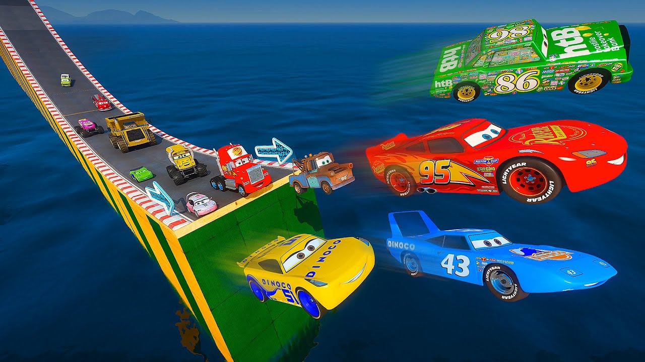 Гонка с препятствиями в глубинах машин — Маккуин против Шторм Круз, Мисс Фриттер, Ред Холли, Коло...