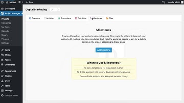 WP Project Manager Feature: Overview