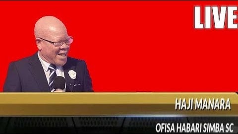 LIVE: Kutoka Hyatt DSM Birthday Party ya Haji Manara wa Simba SC