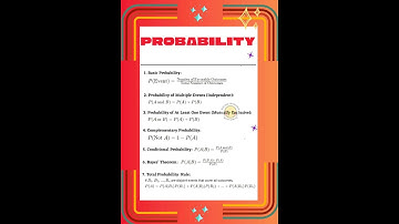 Probability Formulas| Maths probability formulas #probability #mathformula