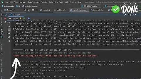 Fix Flutter Error There Are Multiple Heroes That Share The Same Tag Within A Subtree  [Solved]