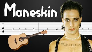 Le parole lontane - Maneskin Guitar Tabs, Guitar Tutorial, Guitar Lesson