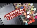 ORGANIZING MY SINGLE EYESHADOWS & CLEANING/DECLUTTERING MY MAGNETIC PALETTES | Hannah Louise Poston