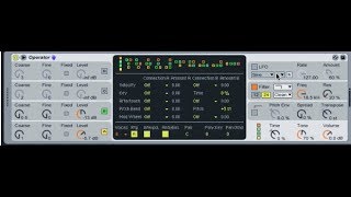 EMP 2 session 4 (part 2): FM-synthesis with Ableton's OPERATOR